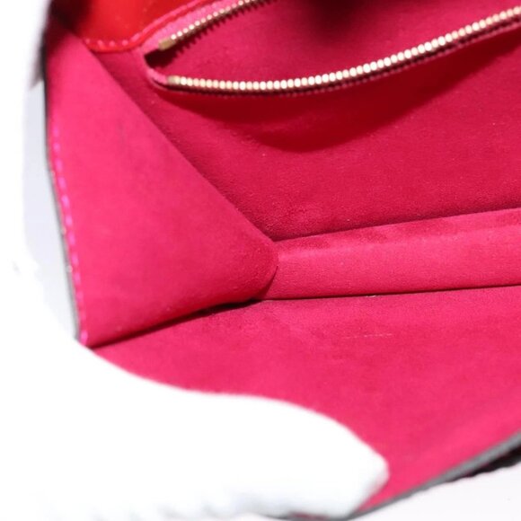 LOUIS VUITTON Vernis Monceau BB Hand Bag 2way Rose Andian M91579 LV Auth 127225 - Picture 12 of 16